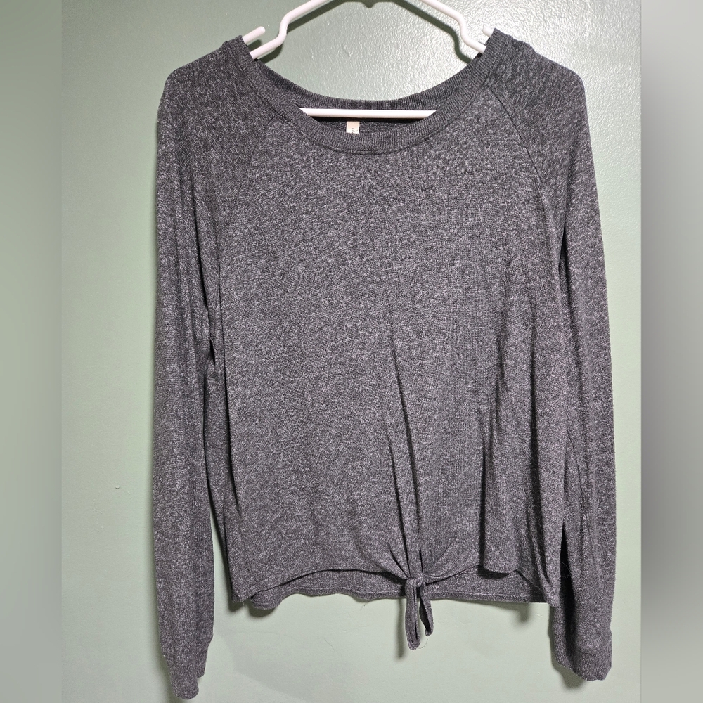Aeropostale Gray Crew Neck Sweater Classic Knit